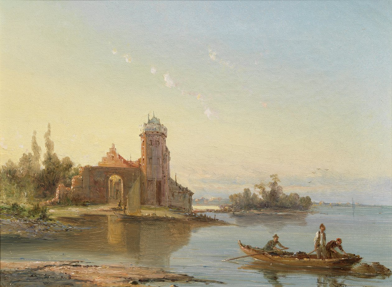 Medenbluk, Zuider Zee, Holandsko, 1863 od William Raymond Dommerson