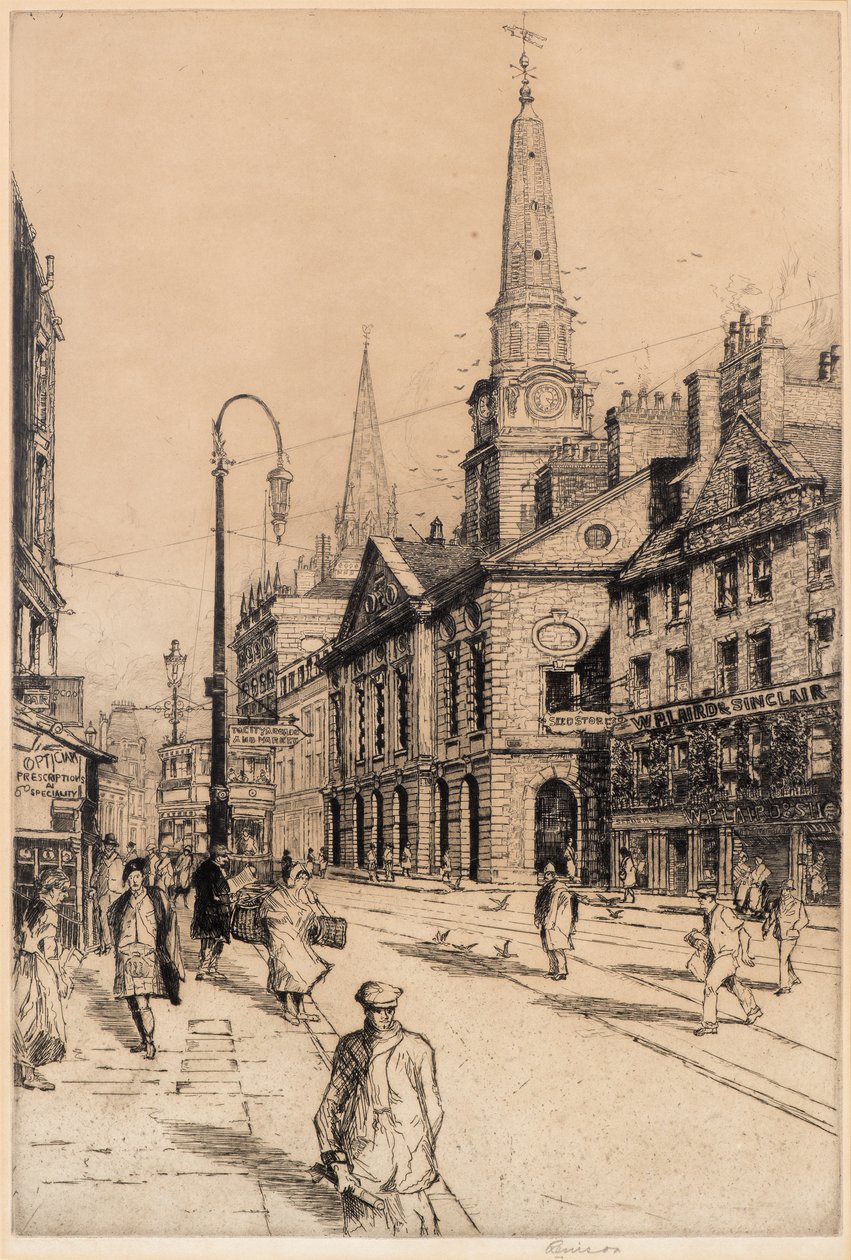 Old Town House, Dundee, cca 1930 (lept) od William Renison