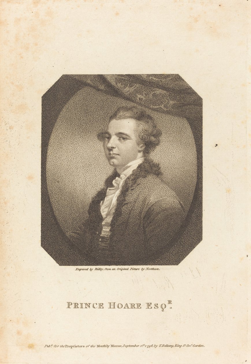 Princ Hoare Esq. od William Ridley after James Northcote