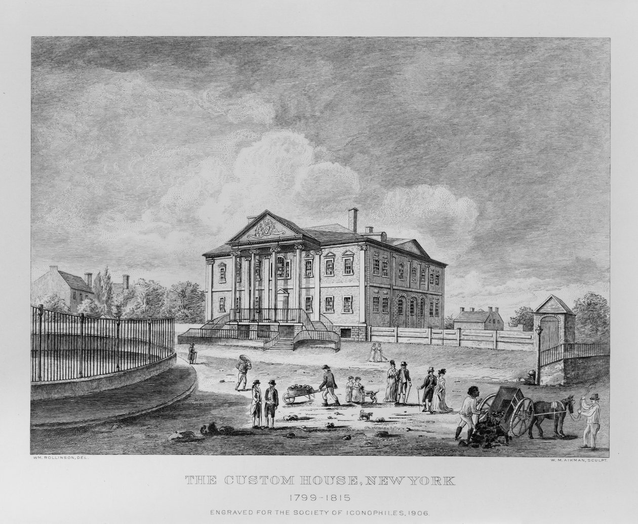 Celnice, New York od William Rollinson