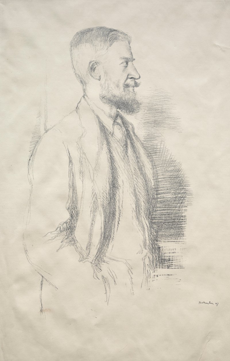 George Bernard Shaw, 1897. od William Rothenstein