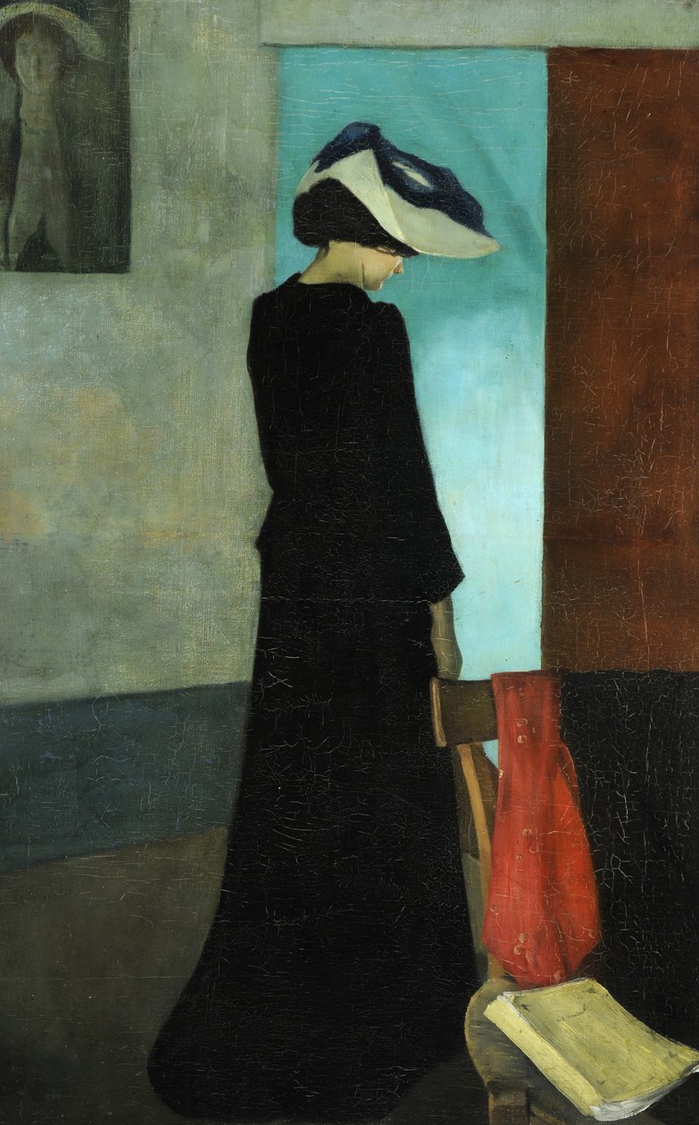 Interiér (dáma s kloboukem) od William Rothenstein