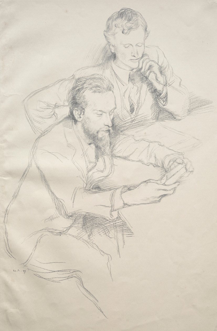 Ricketts a Shannon, 1897. od William Rothenstein