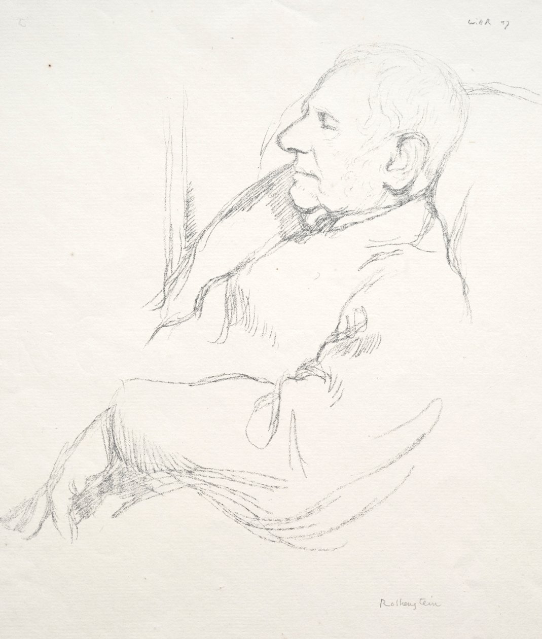Sir Francis Seymour Haden Spící, 1897. od William Rothenstein