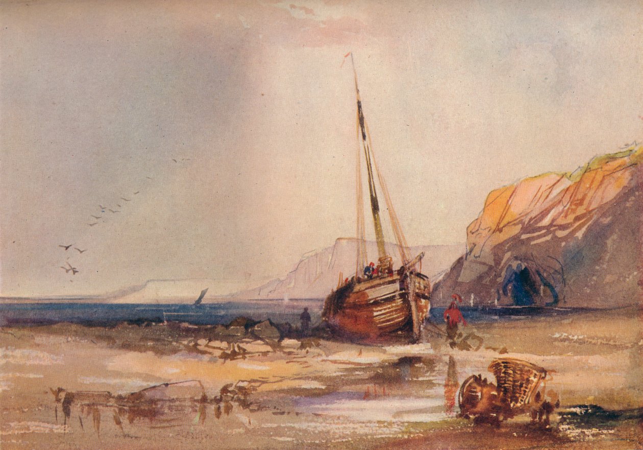 Plážová scéna, c1840 od William Roxby Beverley