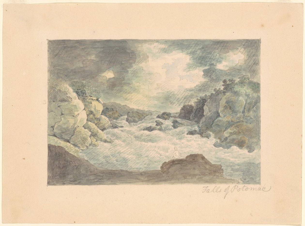 Falls of the Potomac od William Russell Birch