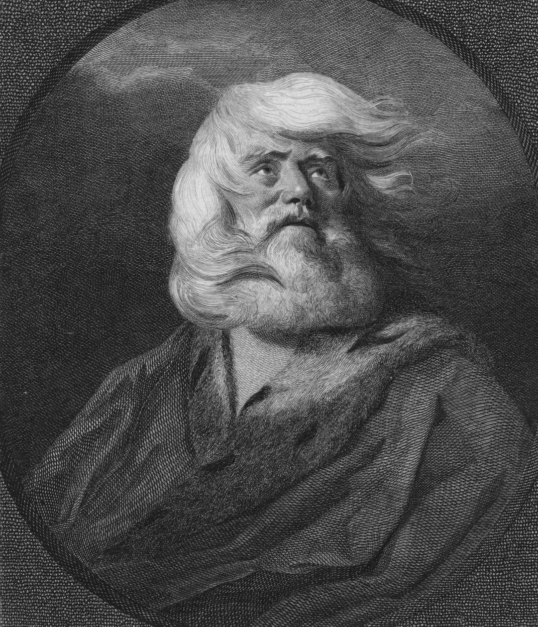 Král Lear, c1800 od William Sharp