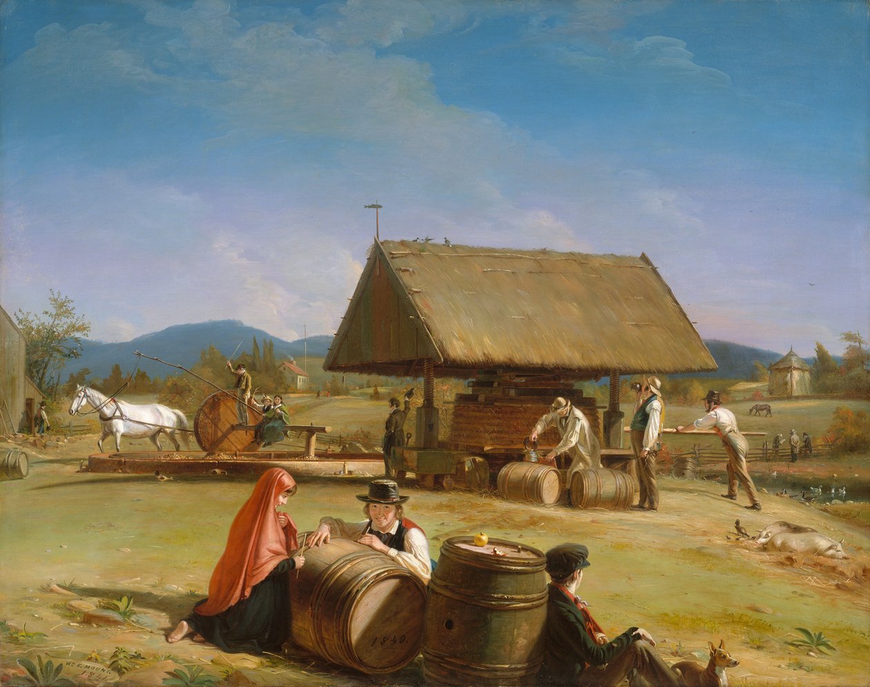 Výroba moštu, 1840-41. od William Sidney Mount