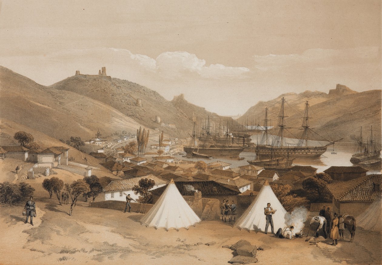 Kukla. Pohled na moře, 1855 od William Crimea Simpson