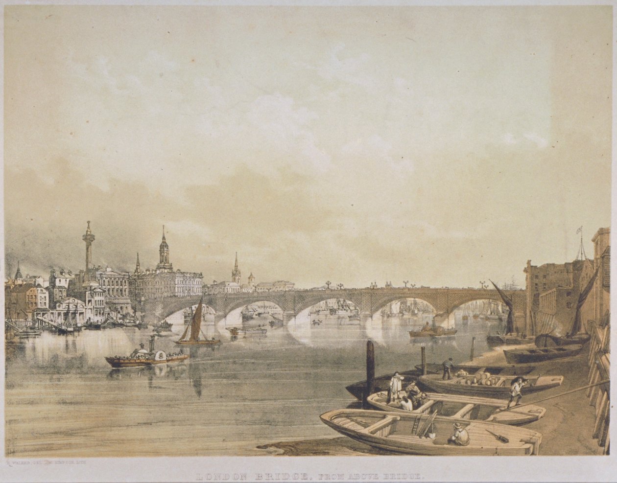 London Bridge, 1852 od William Simpson