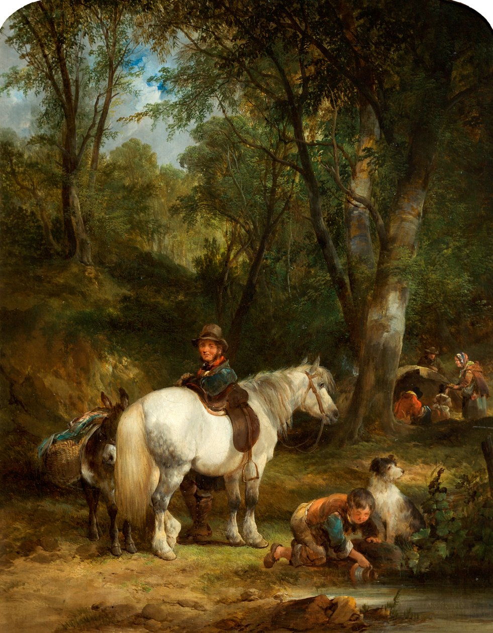 Cikánský tábor od William Snr. (circle of) Shayer