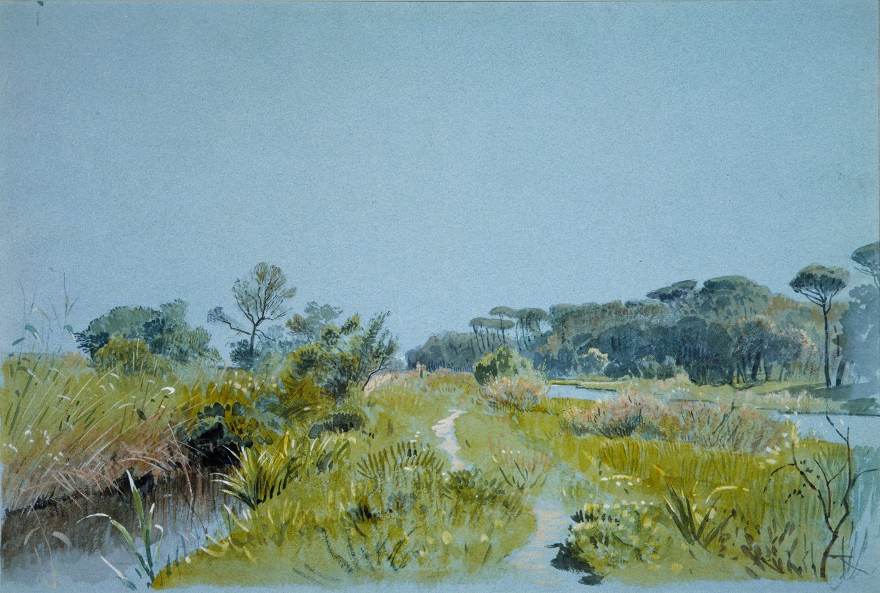 Castel Fusano poblíž Říma, ca. 1885. od William Stanley Haseltine