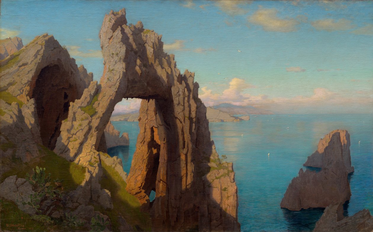 Přírodní oblouk na Capri od William Stanley Haseltine