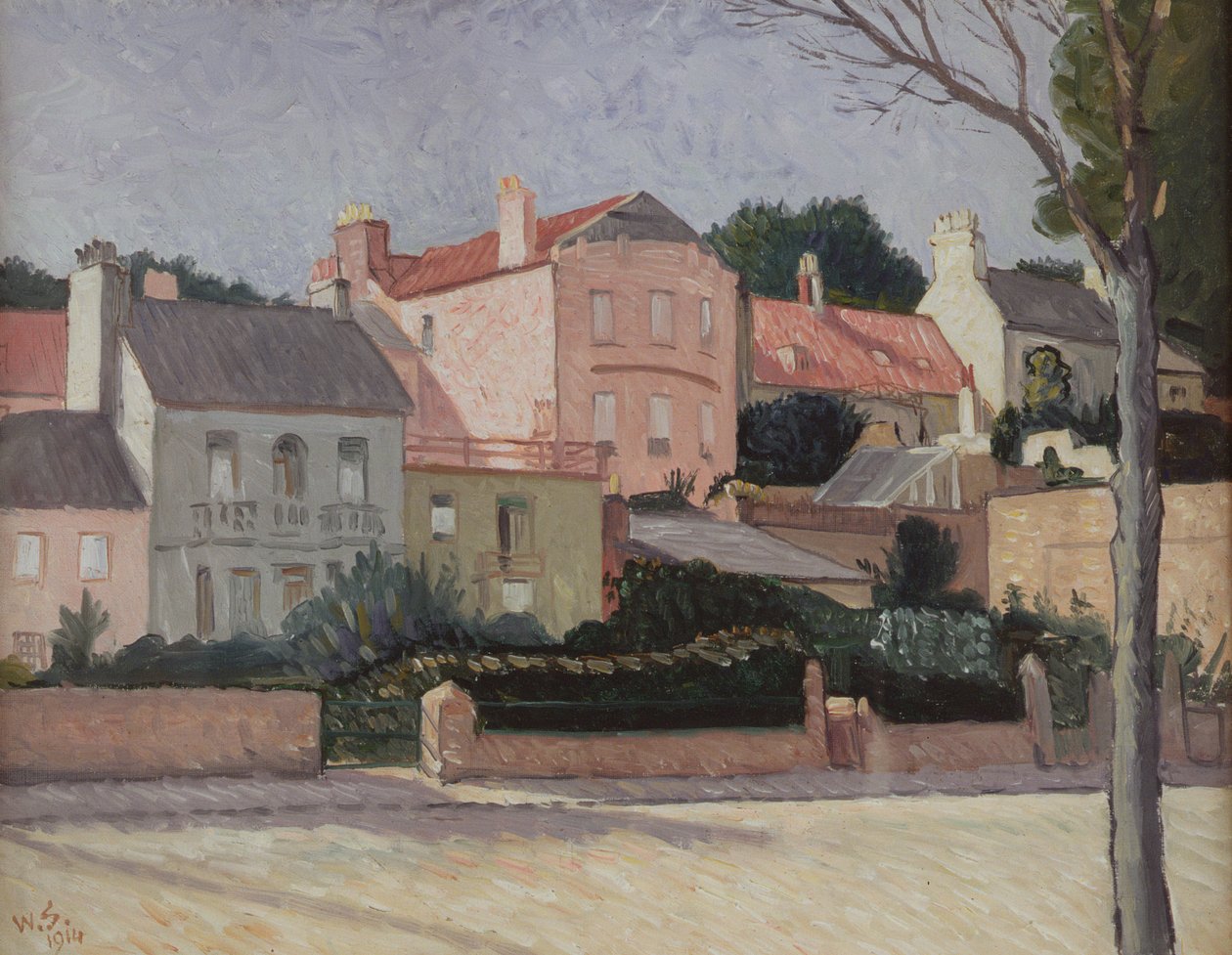 Domy v Hampstead, 1914 od William Strang