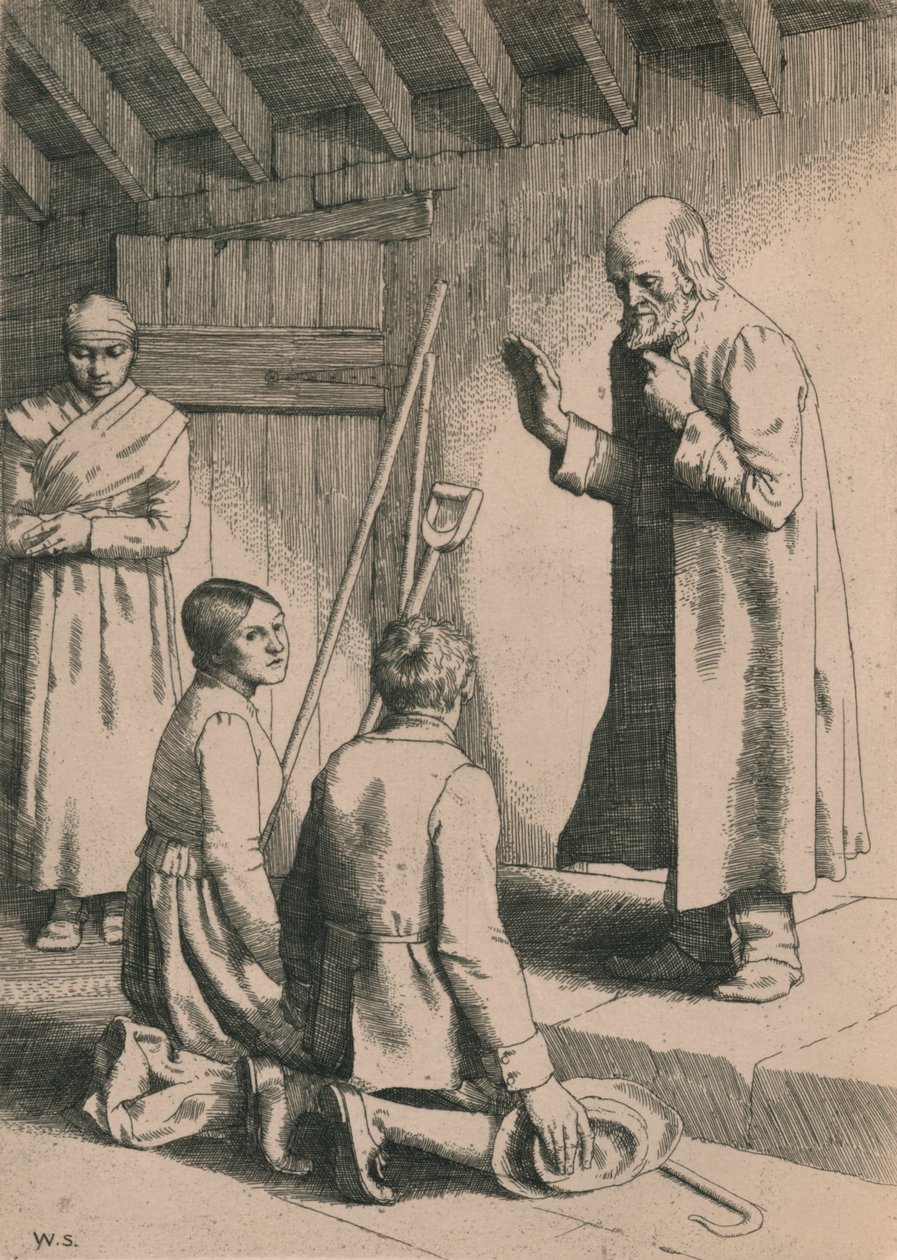 Manželství Milosrdenství a Matouše, c1916 od William Strang