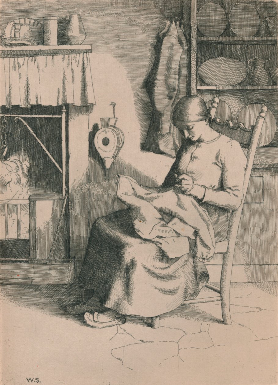 Mercy at Her Work, c1916 od William Strang