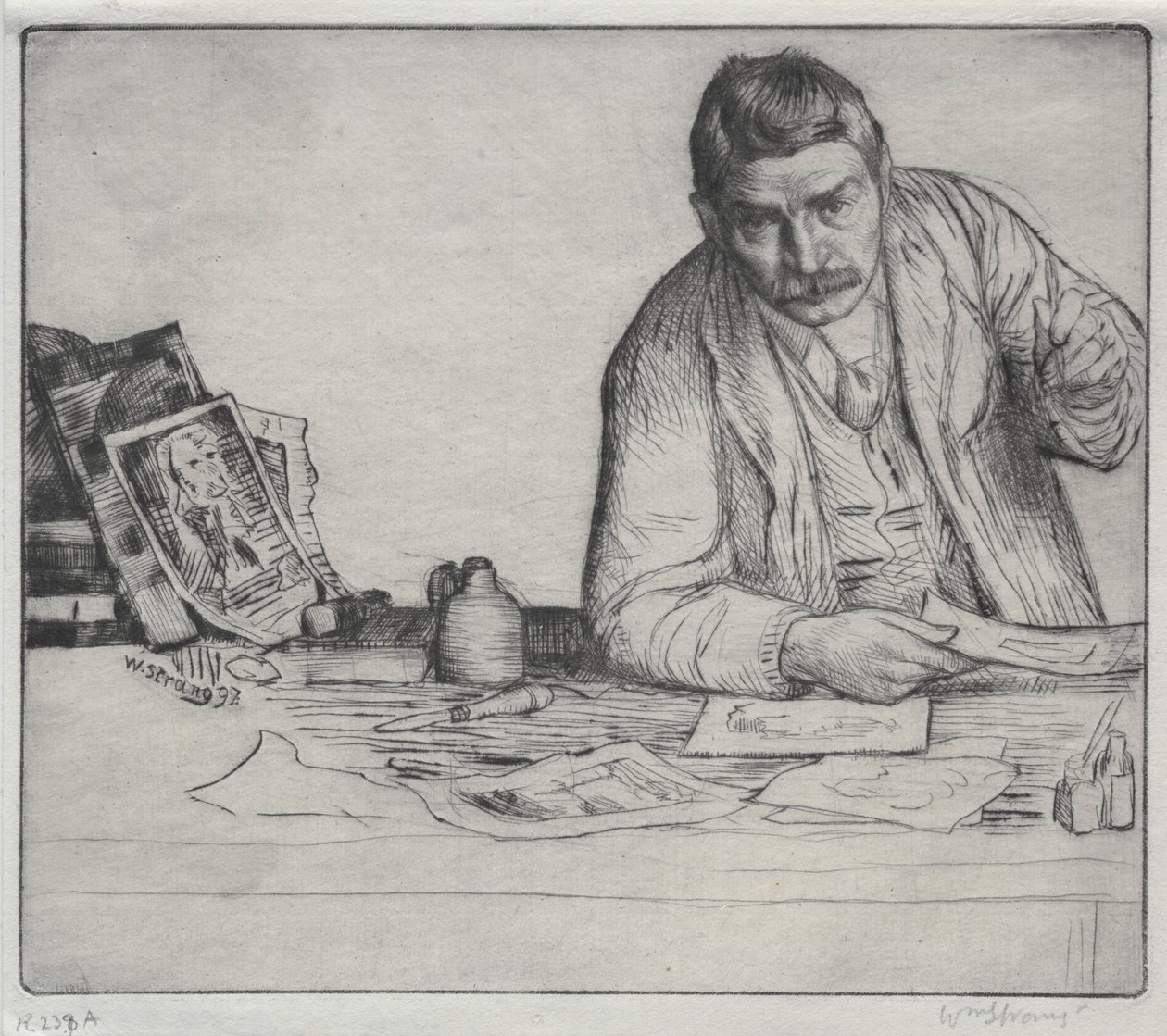 Autoportrét - "The Etcher" od William Strang