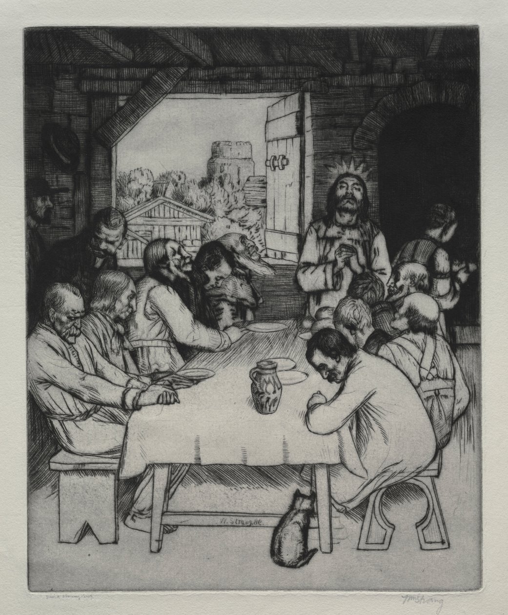 The Last Supper   1308237   cs       czech Successfully Translated  Original: Napoleon verkoopt gestolen goed, 1813 Mock auction or Boney selling stolen goods (title on object) Translat: Napoleon verkoopt gestolen goed, 1813 Mock auction or Boney selling s od William Strang