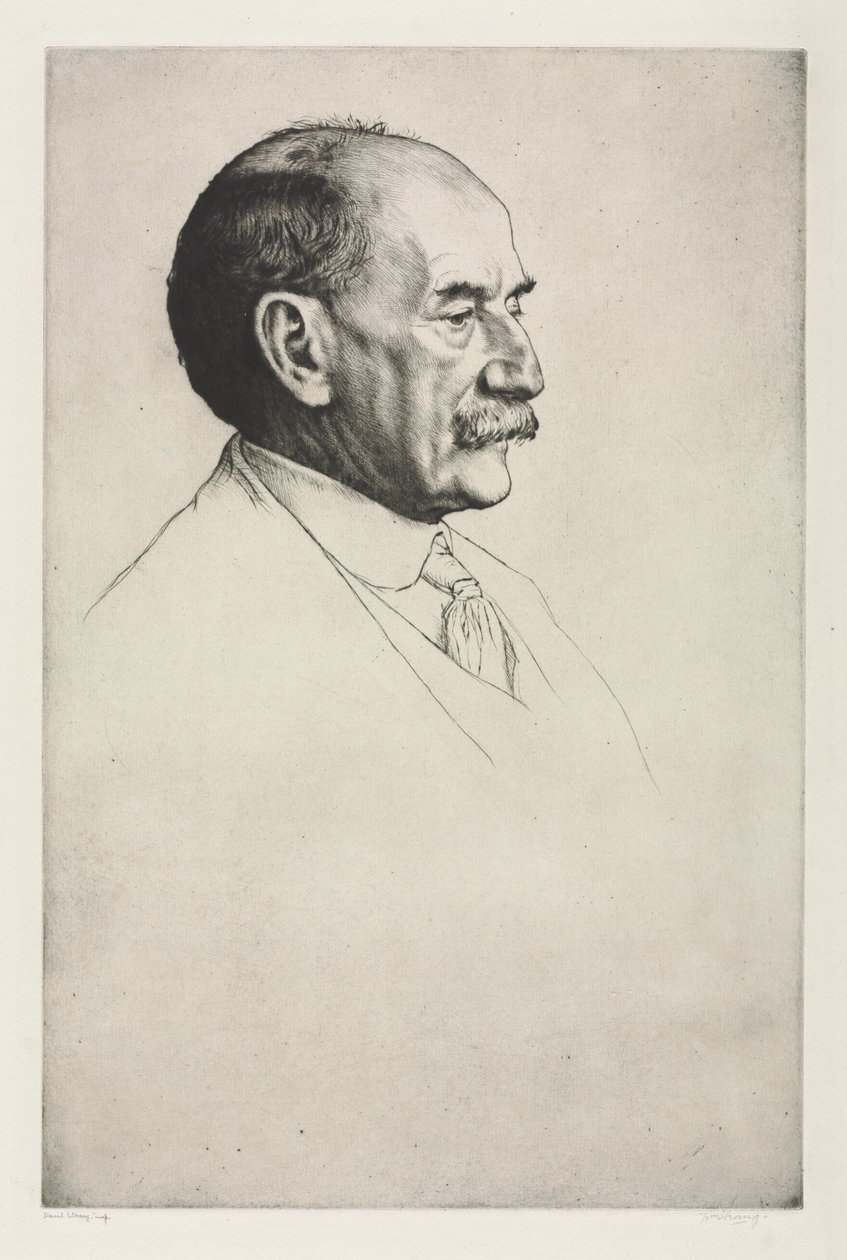 Thomas Hardy, Facing Right, 1910. od William Strang