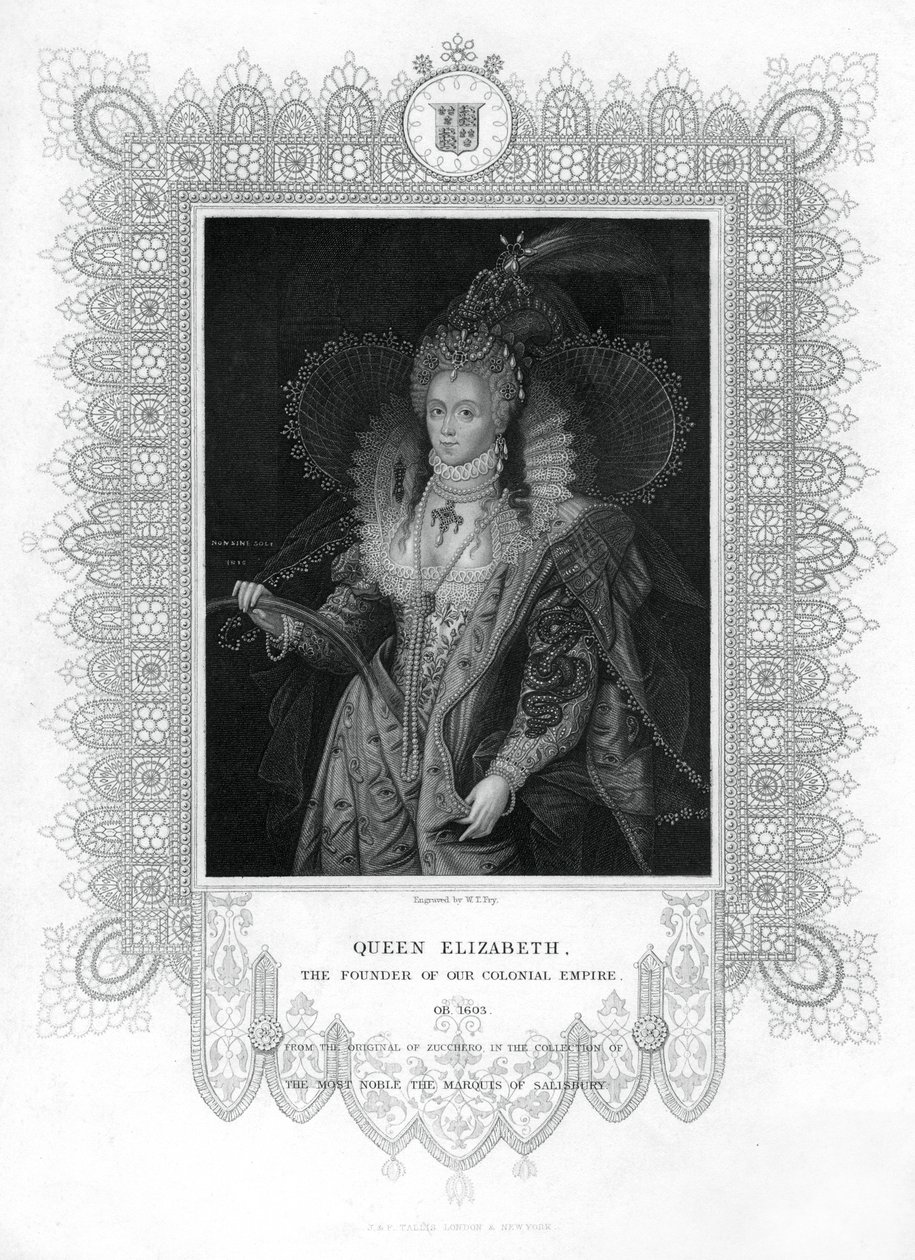 Alžběta I. Anglická, 19. století. od William Thomas Fry