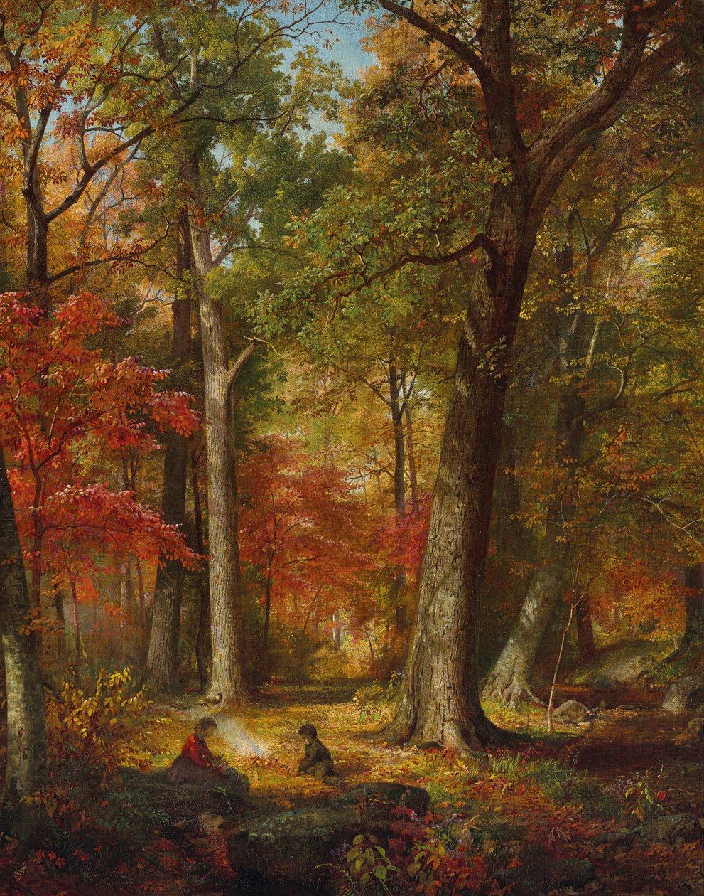 Podzimní lesy od William Trost Richards