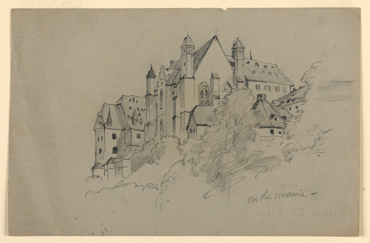 Kostel, Německo od William Trost Richards