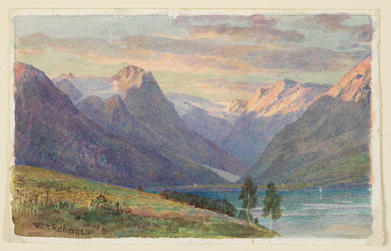 Fjord v Norsku od William Trost Richards