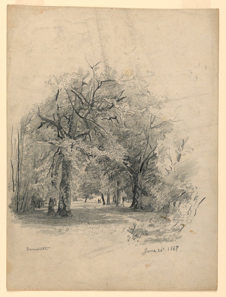 Krajina, Darmstadt, Německo od William Trost Richards