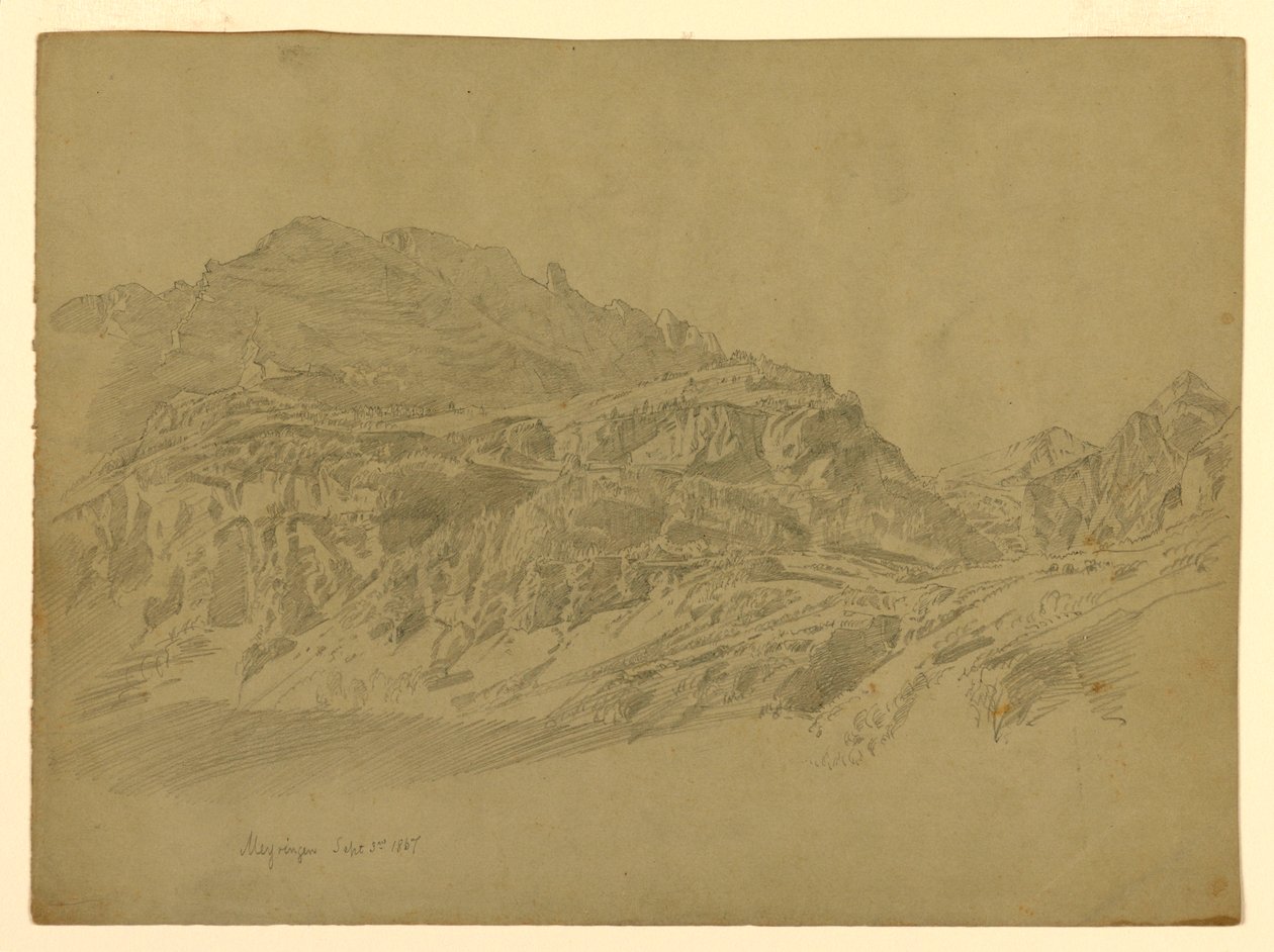 Krajina, Meiringen, Švýcarsko od William Trost Richards