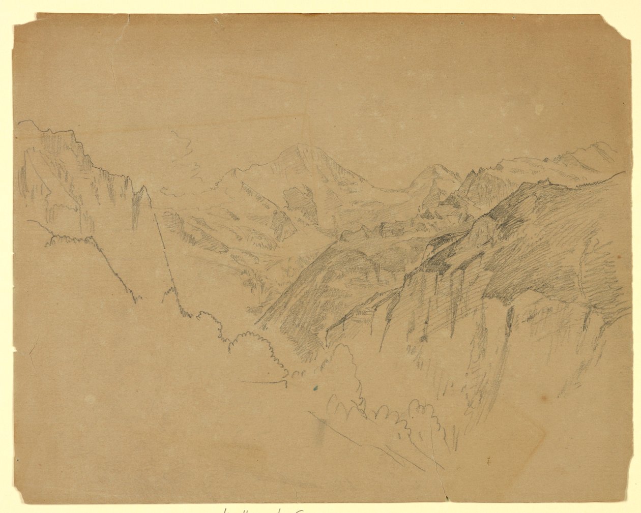 Studium krajiny, Lauterbrunnen, Švýcarsko od William Trost Richards
