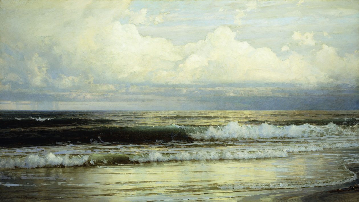 Sluncem zalité mraky a moře, 1897 od William Trost Richards