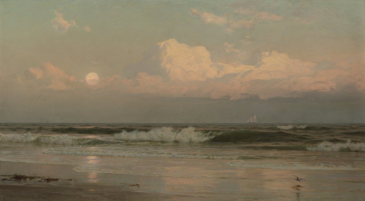 Srpnový měsíc od William Trost Richards
