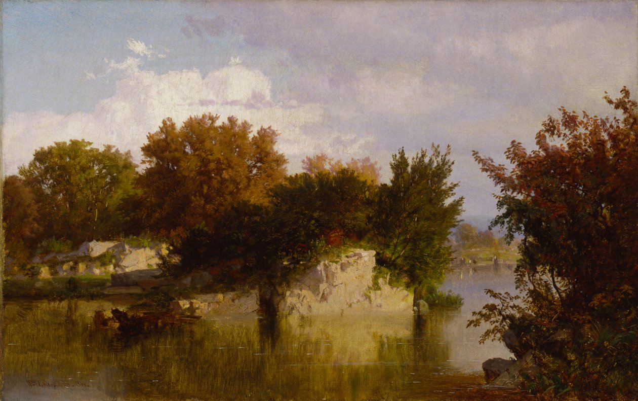 Stromy podél potoka na podzim, 1861. od William Trost Richards