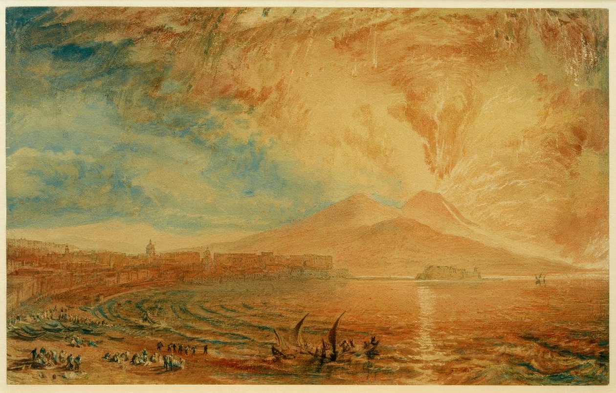 Neapolský záliv (Vesuv rozzlobený) od Joseph Mallord William Turner