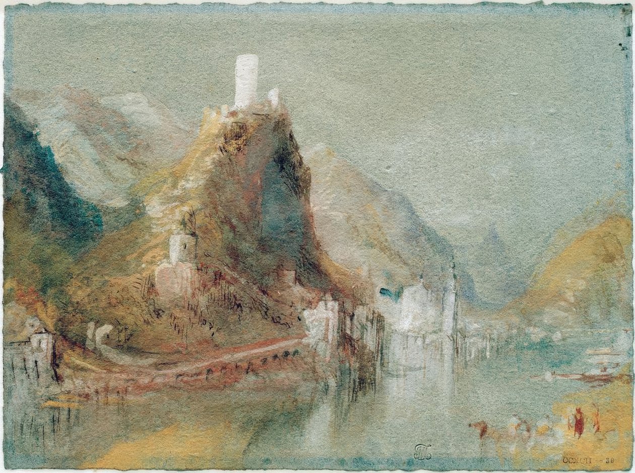 Cochem při pohledu z jihu od Joseph Mallord William Turner