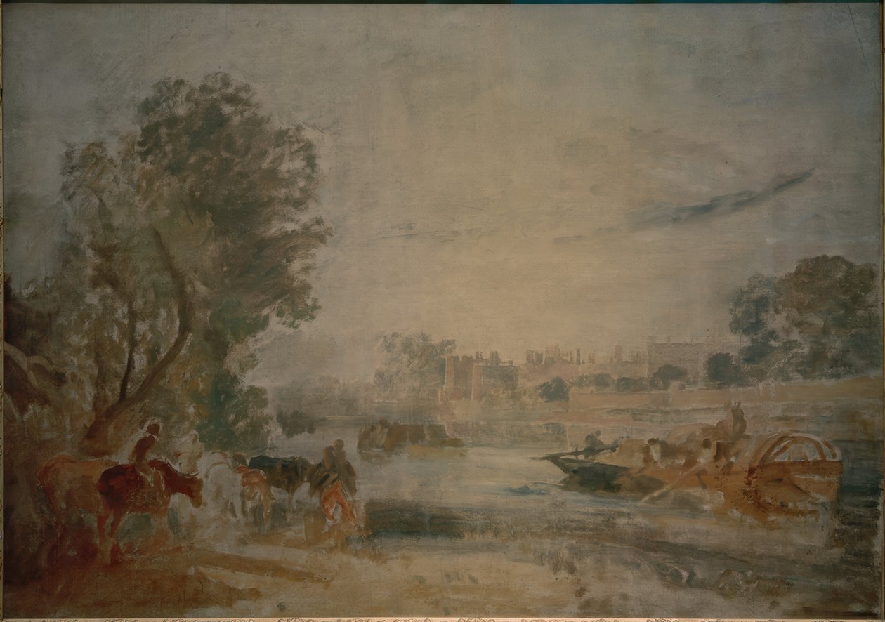 Hampton Court z Temže od Joseph Mallord William Turner