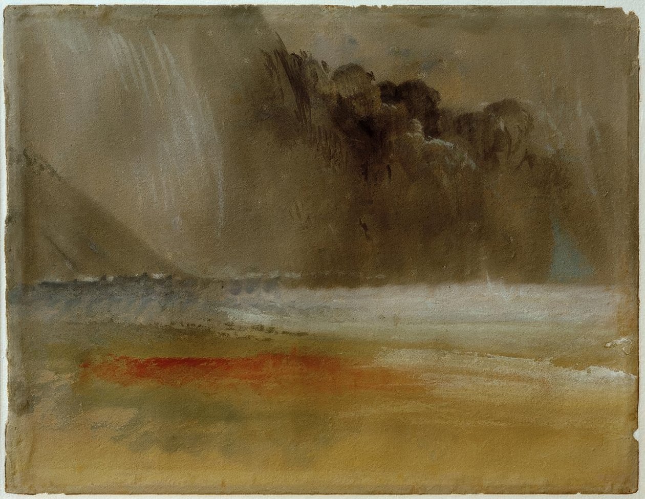 Hromadný bouřkový mrak nad mořem a pískem od Joseph Mallord William Turner