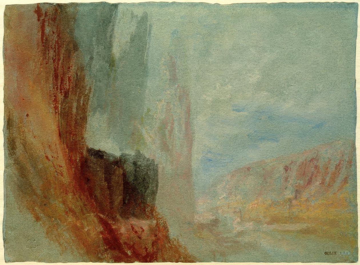 Skály na Meuse od Joseph Mallord William Turner