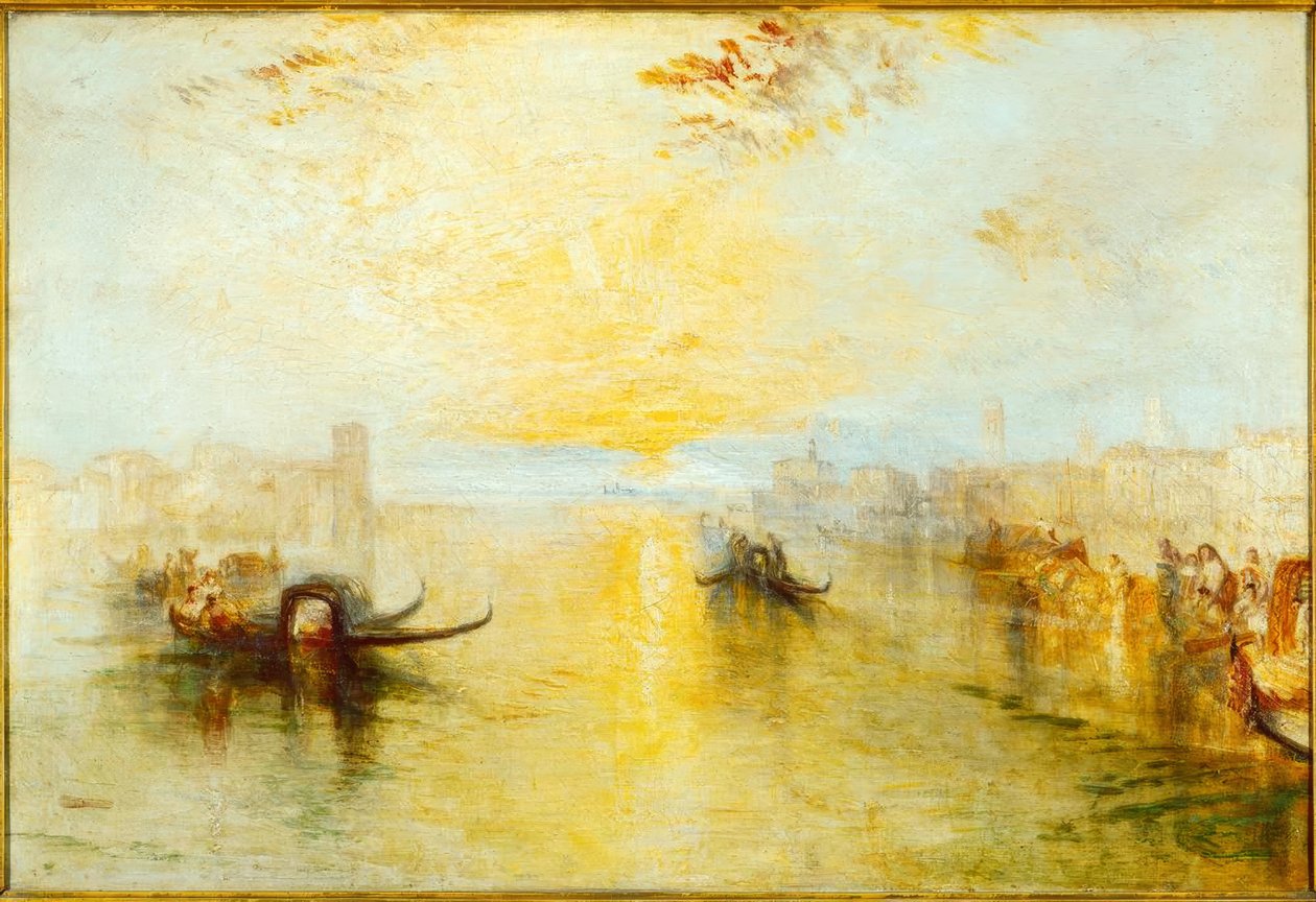 St. Benedetto, pohled na Fusinu od Joseph Mallord William Turner
