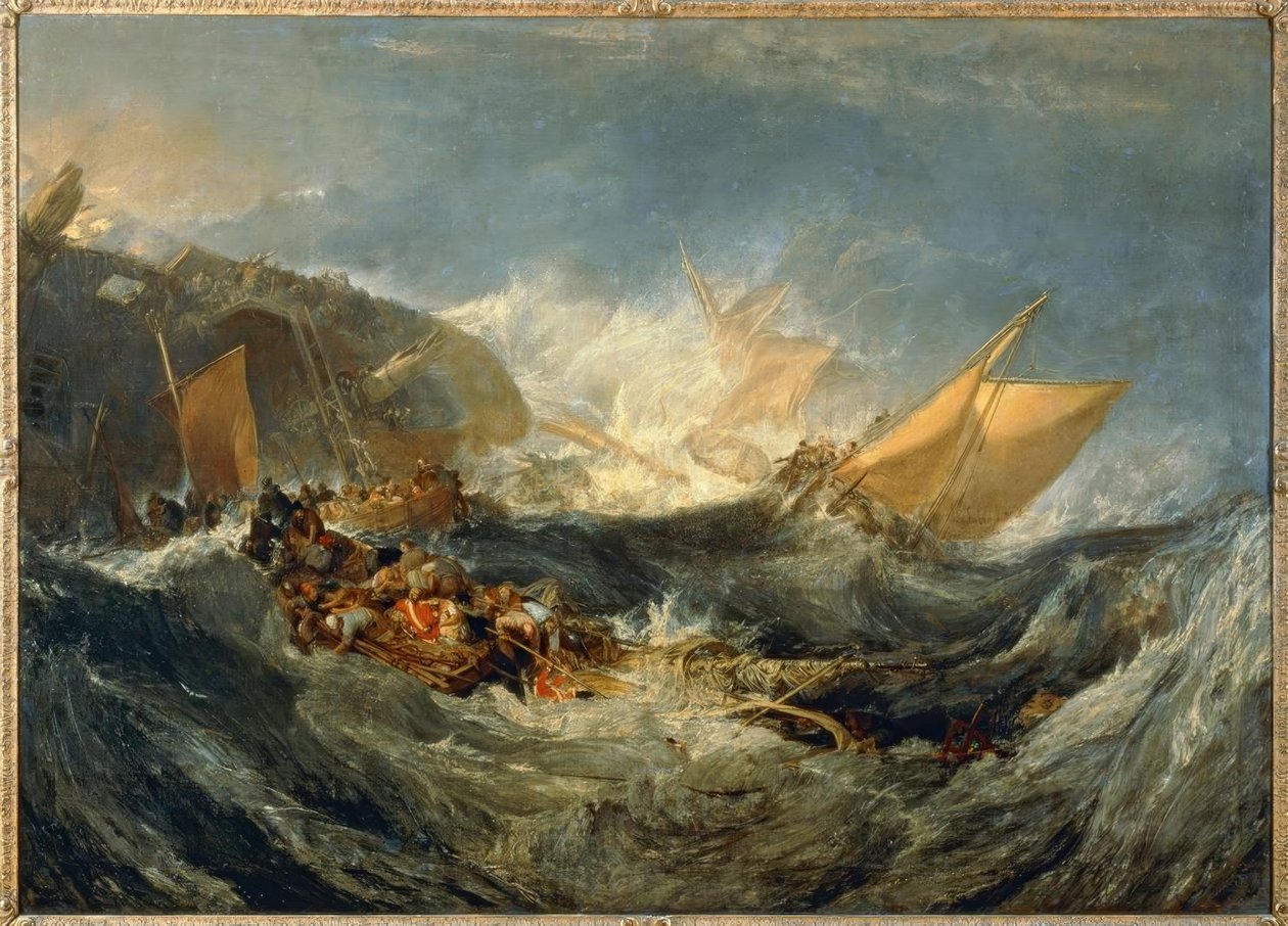 Vrak dopravní lodi od Joseph Mallord William Turner