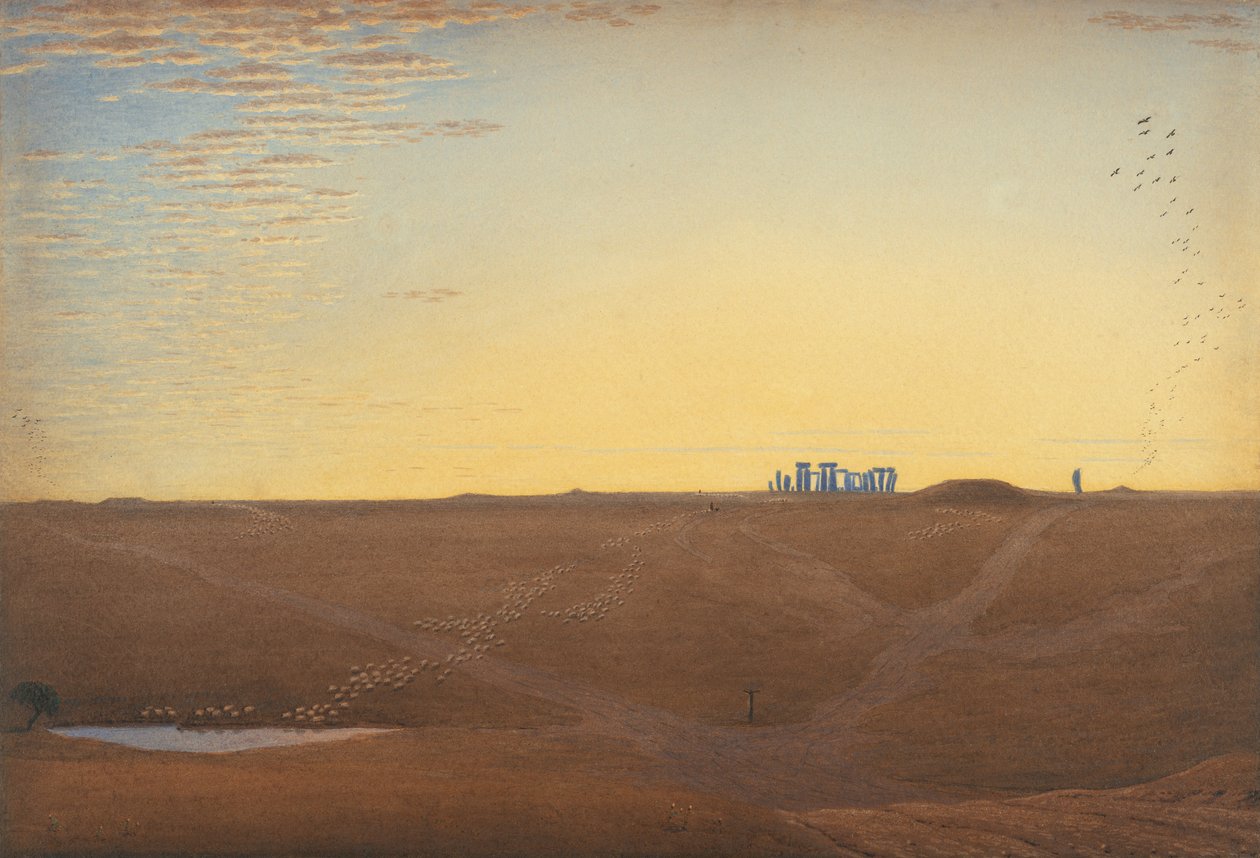 Stonehenge - Soumrak od William Turner of Oxford
