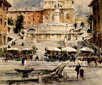 Piazza di Spagna, Řím od William Walcot