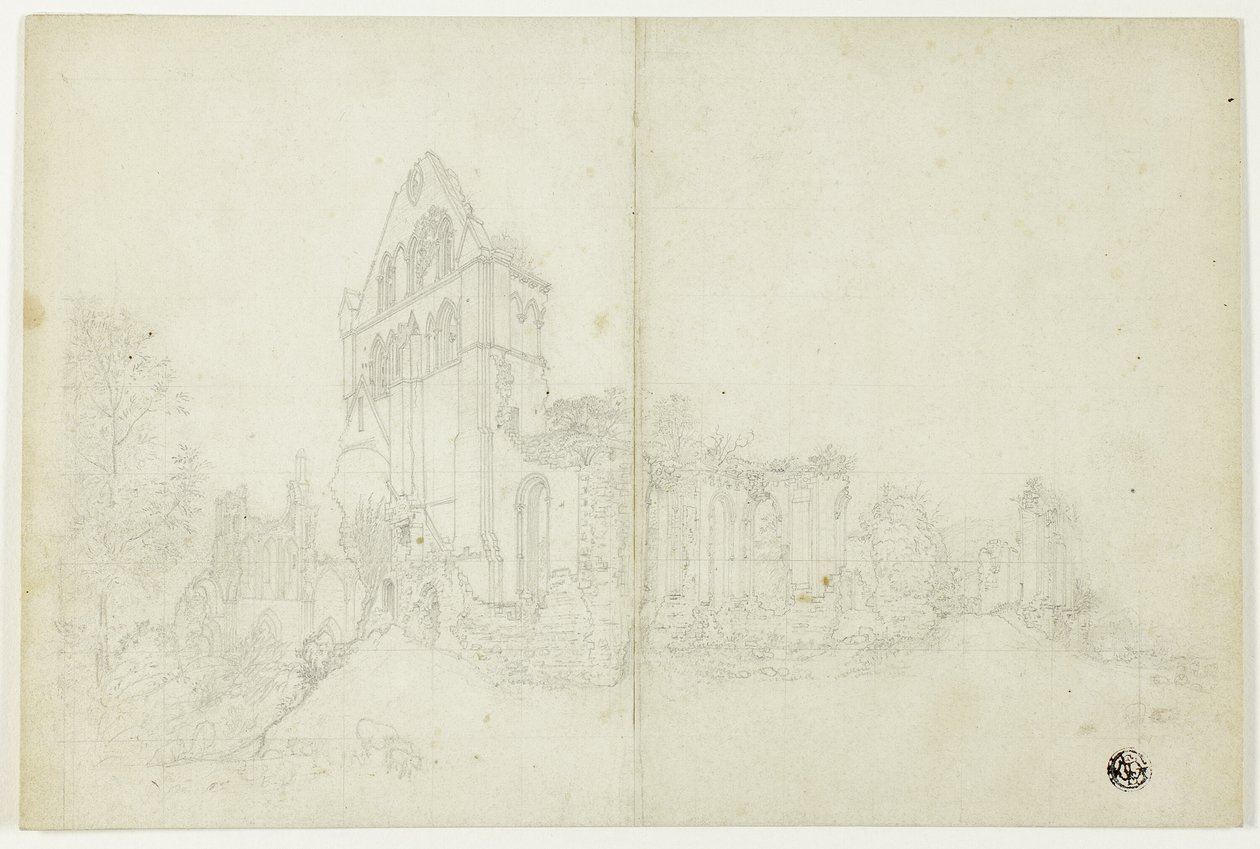 Byland Abbey, Yorkshire od William Westall