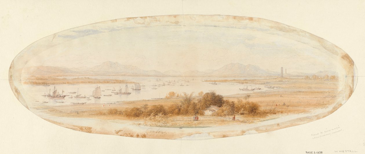 Whampoa a řeka Canton od William Westall