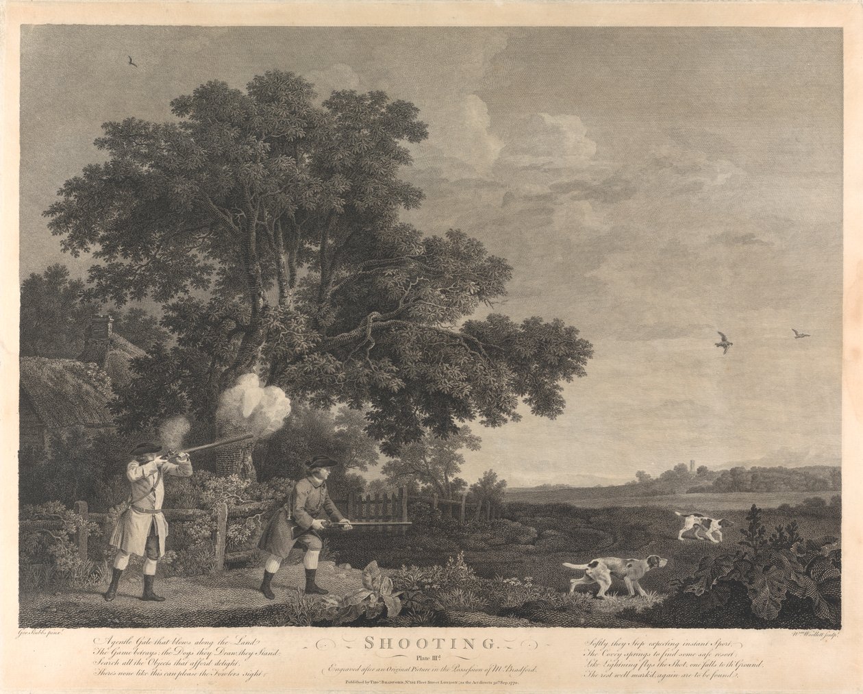 Střelba, Talíř III od William Woollett