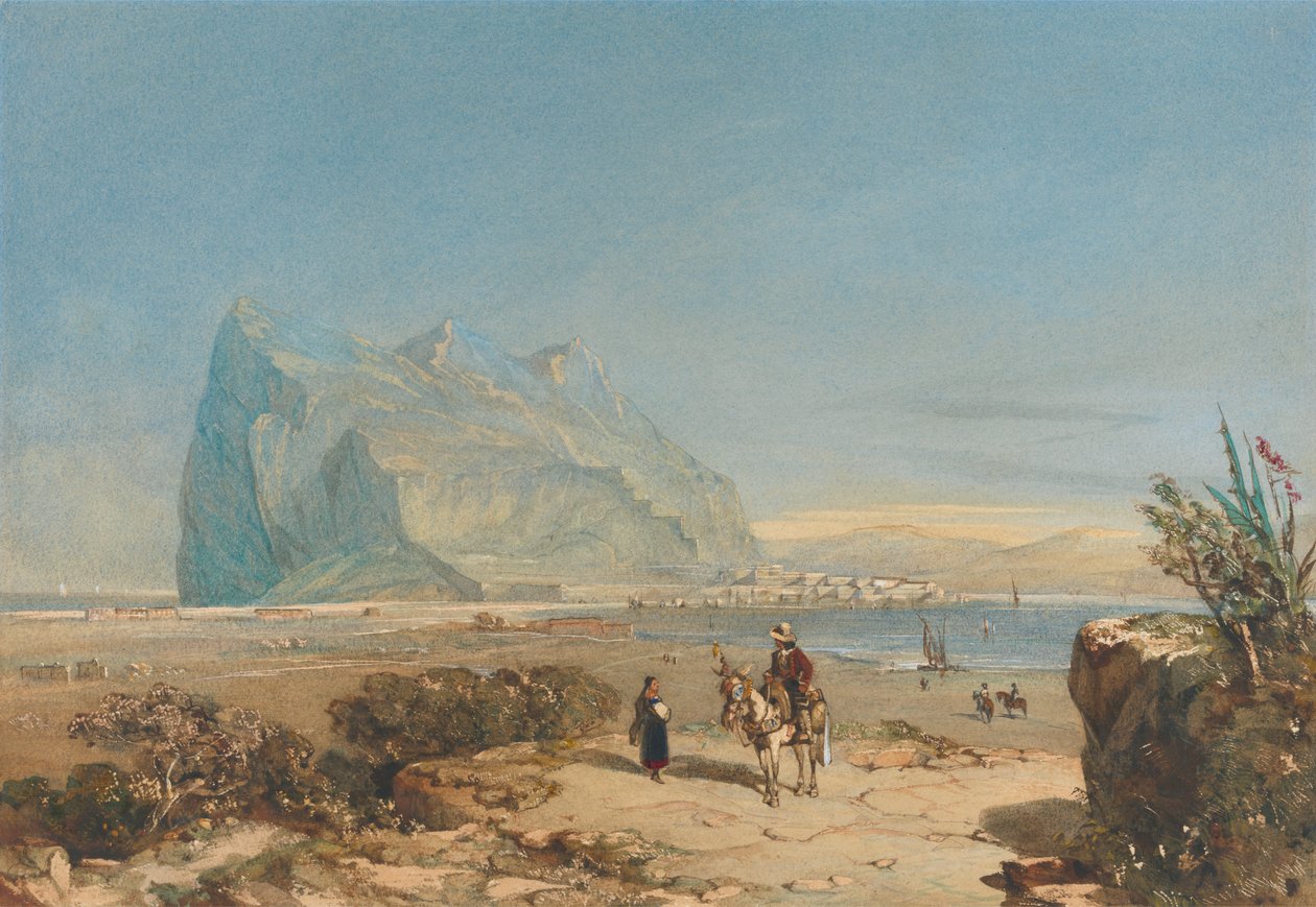 Pohled na Gibraltar od William Wyld