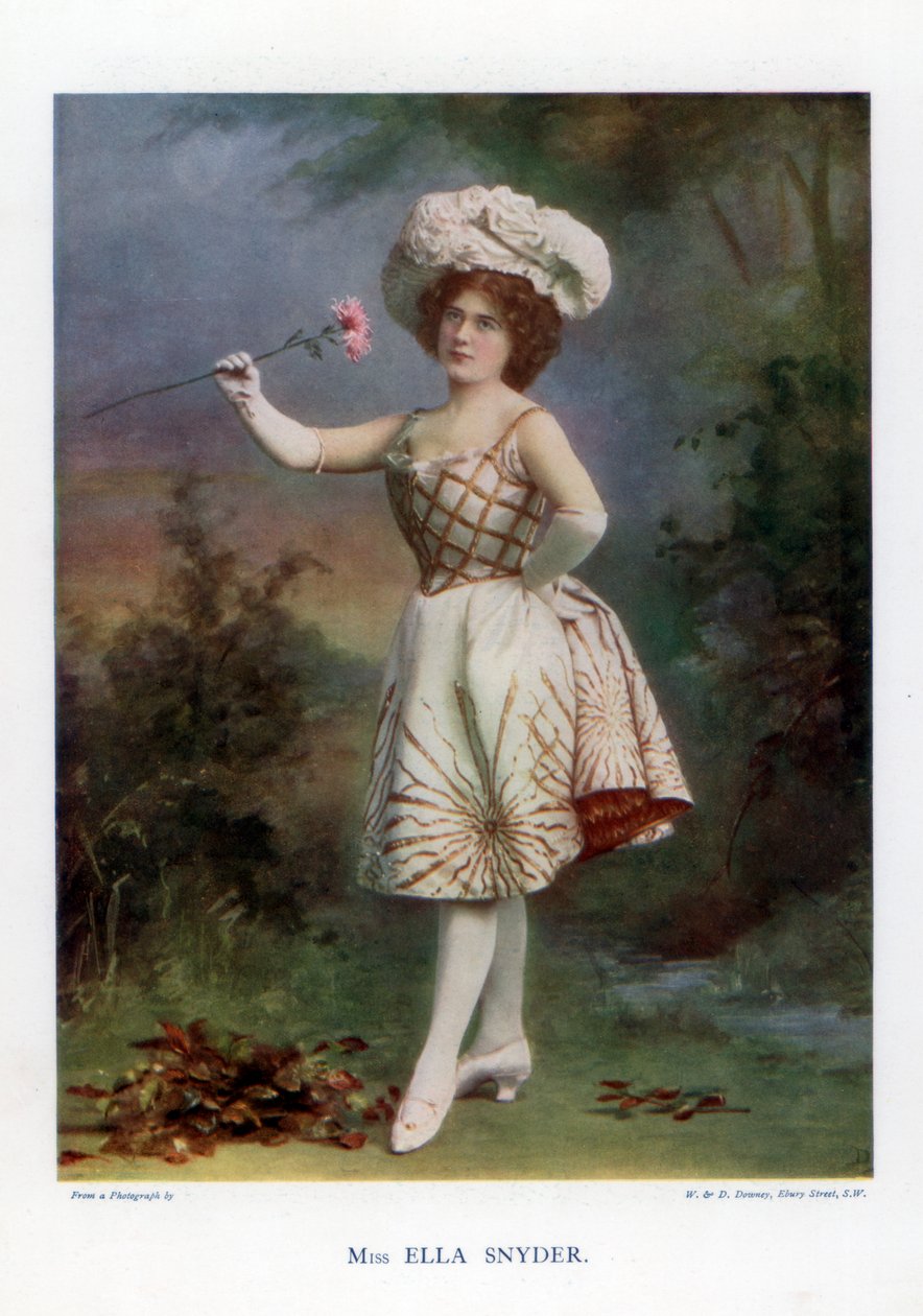 Ella Snyder , herečka, 1901. od William and Daniel Downey
