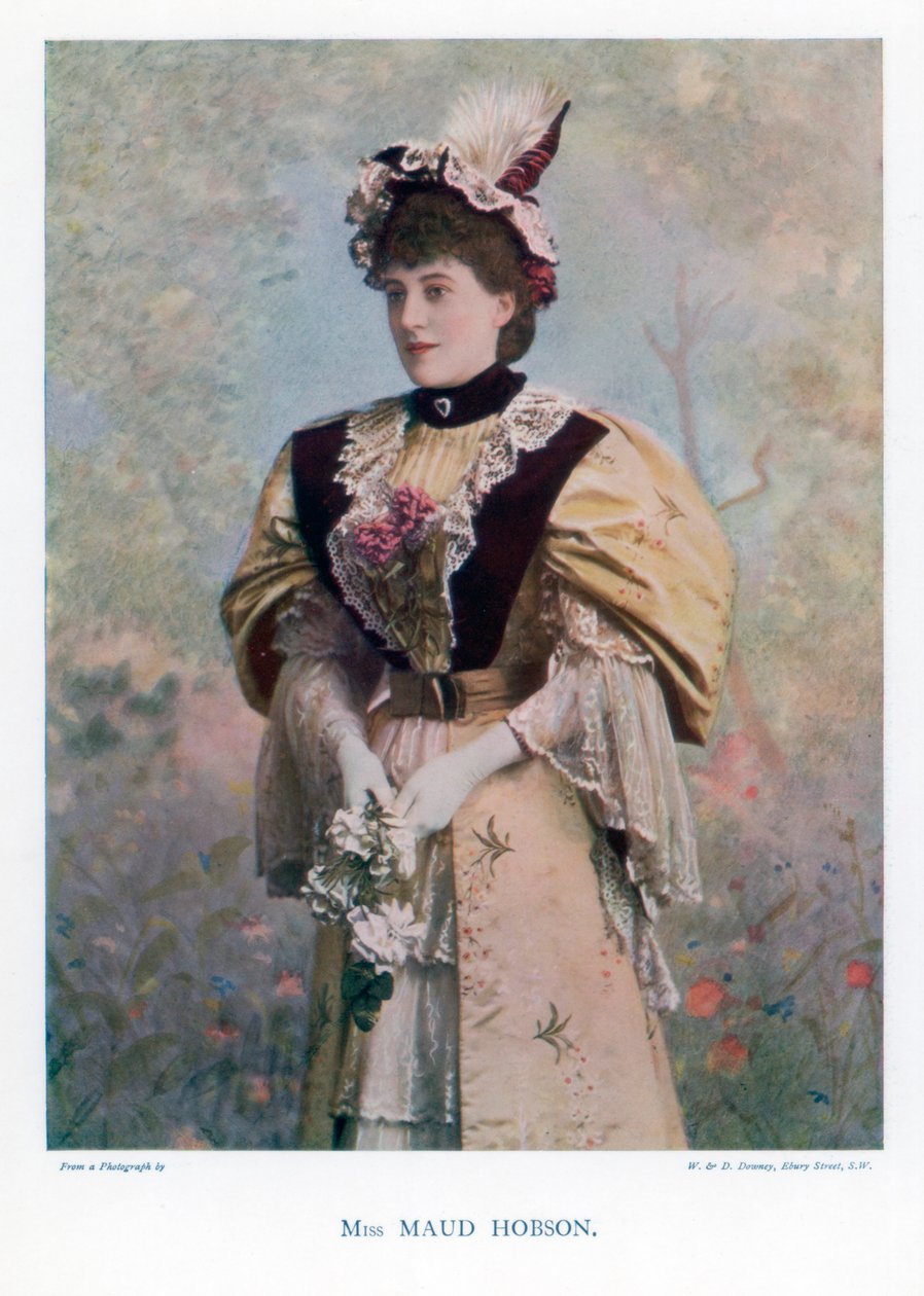Maud Hobson , herečka, 1901. od William and Daniel Downey
