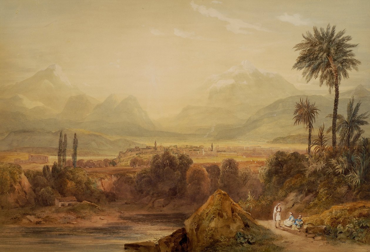 Pohled na Théby od Hugh William Williams