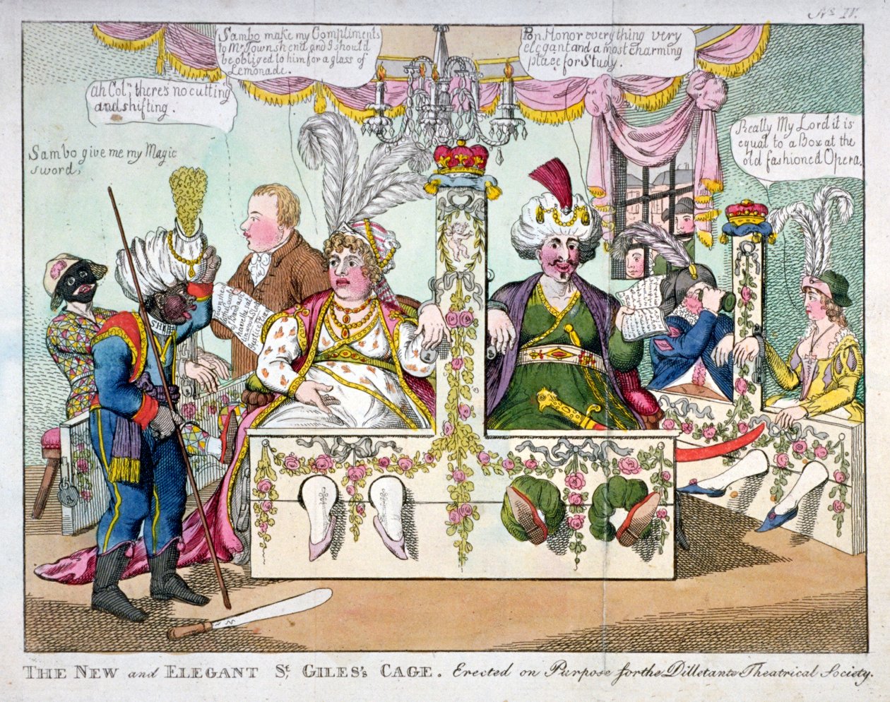 „Nová a elegantní klec svatého Gilese...“, 1802 od Williams
